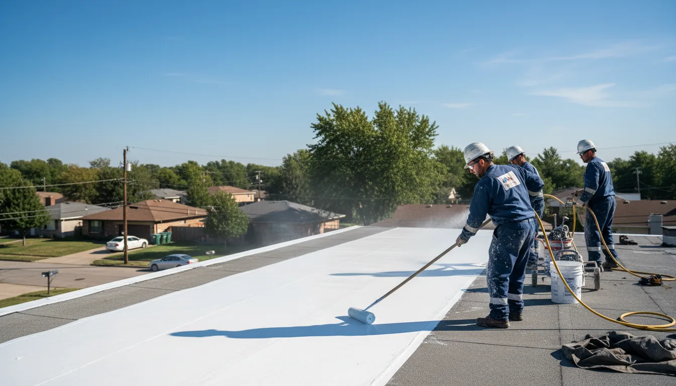 Commercial roof coating in Sarah, MS near me